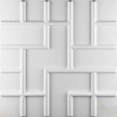 正方形の形3Dポリ塩化ビニールの壁パネルはカスタマイズされる500 * 500mm/300 * 300mm/大きさで分類します