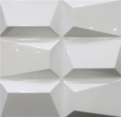 軽量3Dポリ塩化ビニールの壁パネルは方法によって浮彫りにされる設計の外面を防水します