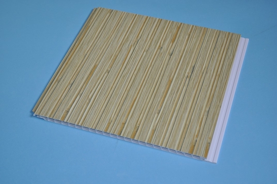防水ポリ塩化ビニールの天井板の自然な木製の穀物の容易な切口は//釘付けされてあきました